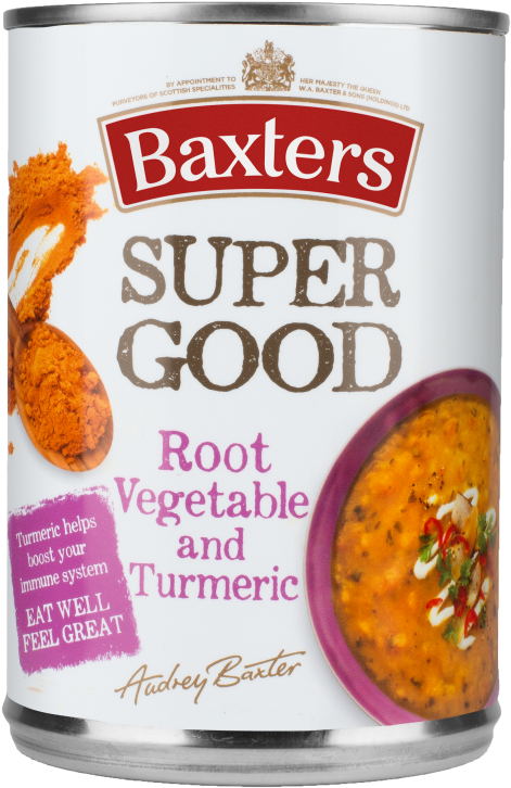 Transparent Sg Root Veg & Turmeric - Baxters Super Good Soup (700x1054), Png Download