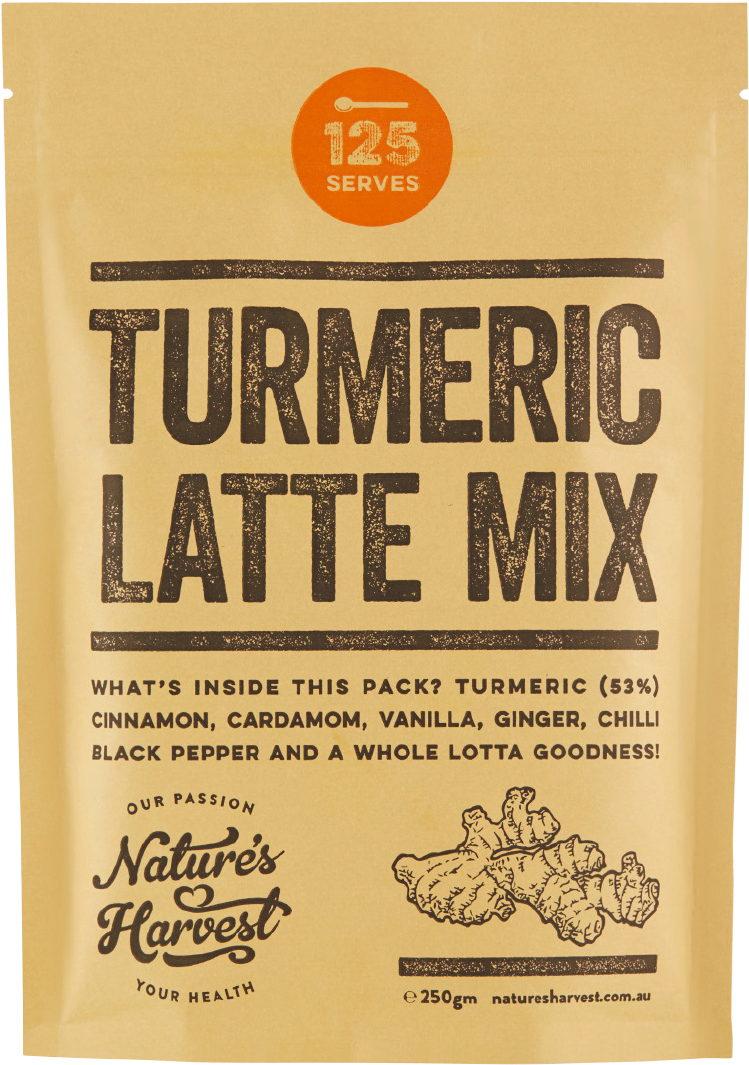 Turmeric Kurkuma Latte 250 Grams - Nature's Harvest Turmeric Latte Mix (1080x1080), Png Download