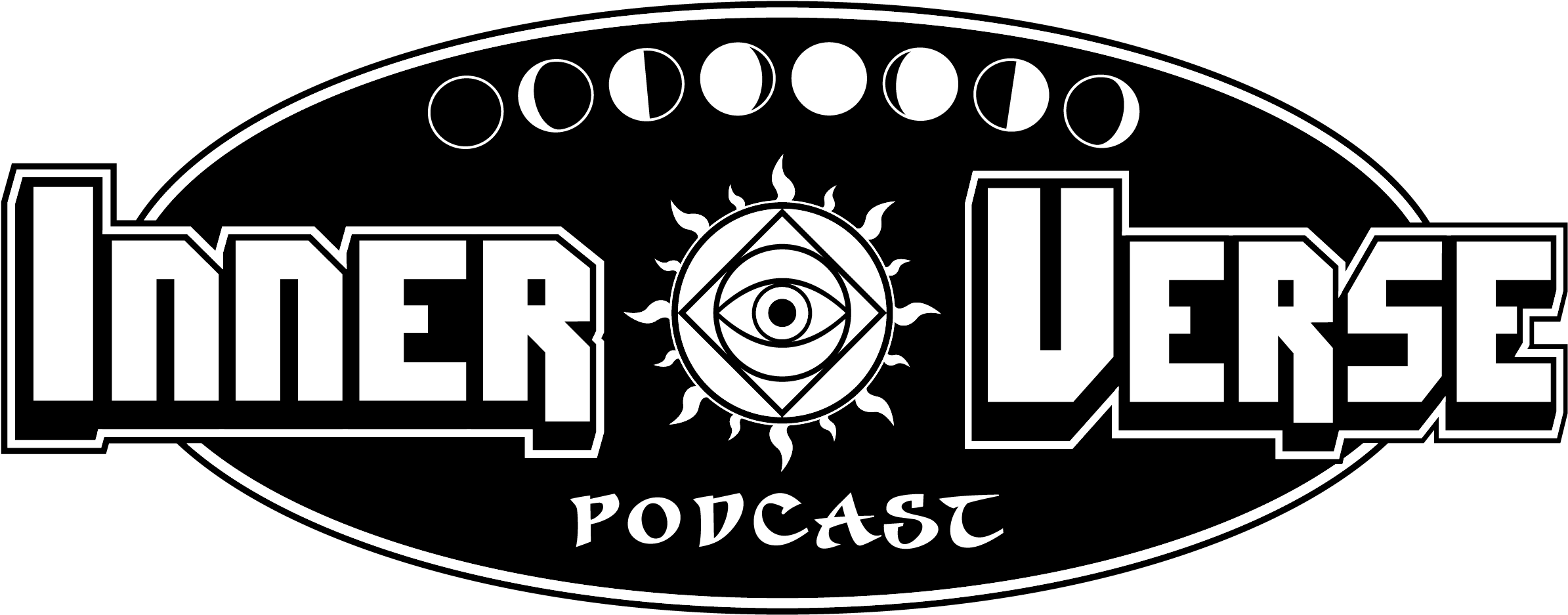 Sun And Moon Ip Logo - Circle (2641x982), Png Download