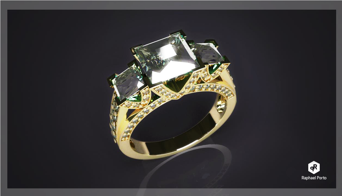 3d Max - Pre-engagement Ring (1215x720), Png Download