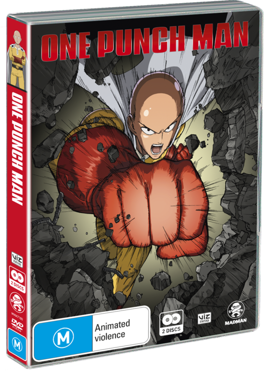 "has Some Of The Most Gorgeously Animated Fight Scenes - One Punch Man Dvd (516x724), Png Download