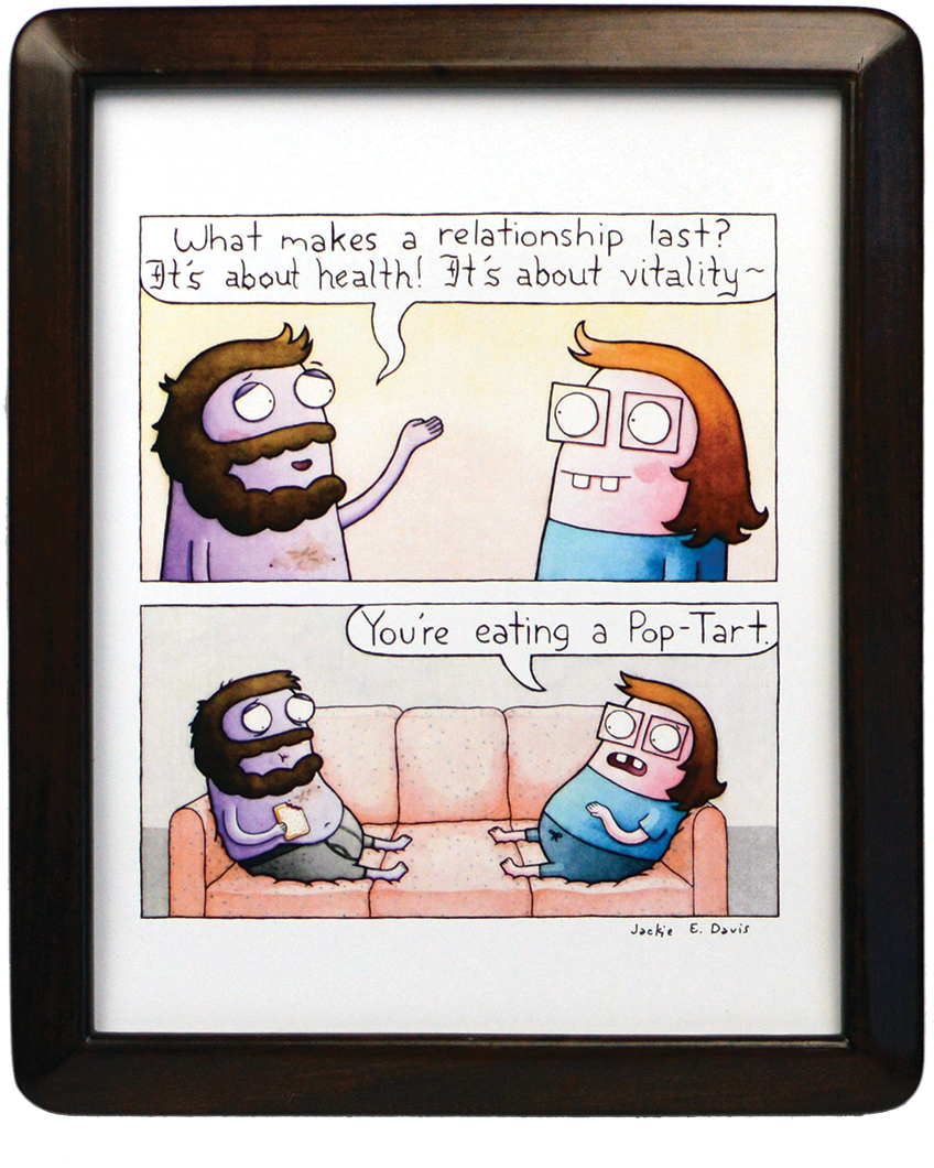 Image Of "pop Tart" Signed Print - Cartoon (1000x1143), Png Download