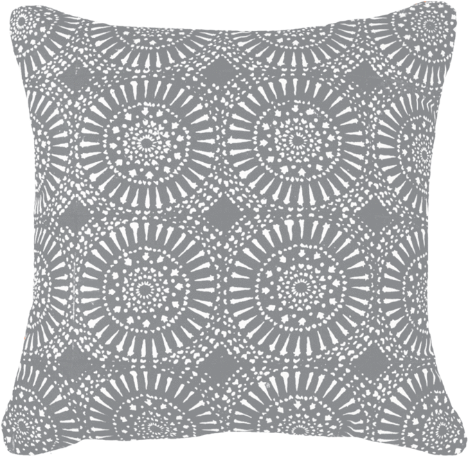 Sphere Print Dark Grey Lounge Cushion 55 X 55 Cm - Sphere Print Black Cushion (720x720), Png Download