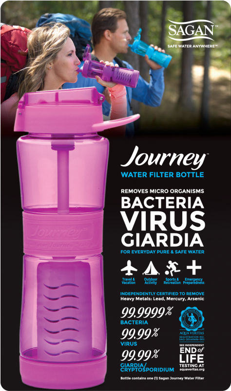Journey Bottle Orchid - Kelly Kettle 57090b Journey Water Bottle With Filter (800x800), Png Download