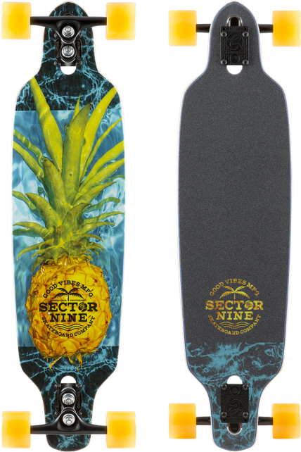 Sector 9 Fireworks Fractal Longboard 36 (700x700), Png Download