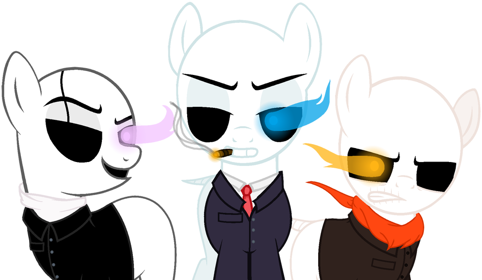 Mafiatale Sans Papyrus And Gaster Png Mafiatale Sans - Cartoon (1024x586), Png Download