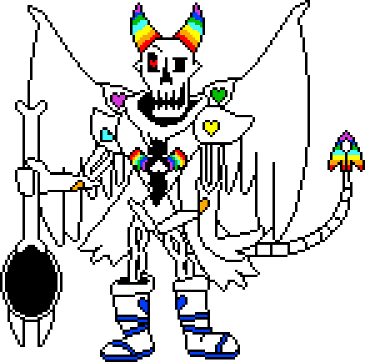 I Found Awesome What-if Design For If Papyrus Were - Papyrus With The Human Souls (730x725), Png Download