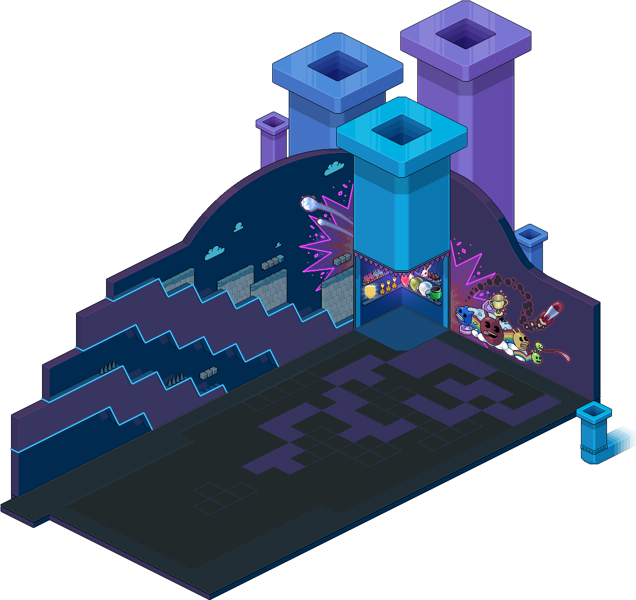 Parent Directory - Habbo Game Room (1316x1247), Png Download