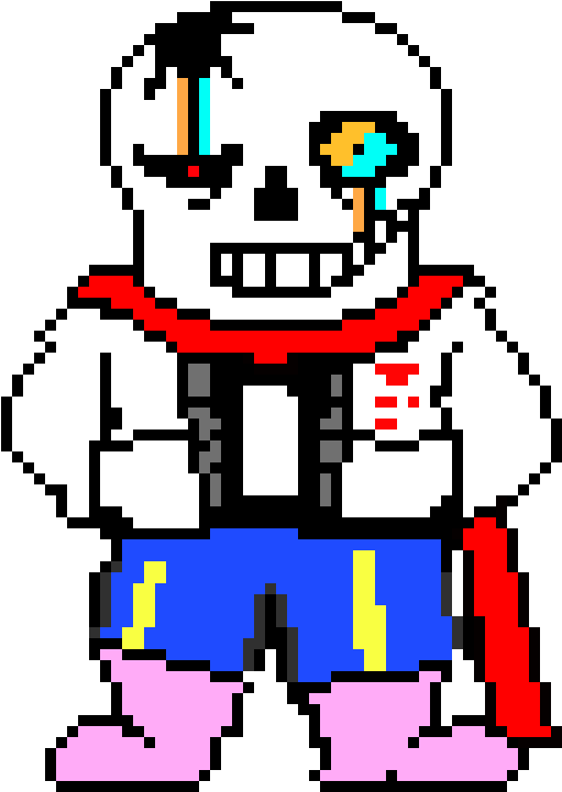 Papyrus Sans Fusion - Fun Undertale Style Art Prints (portrait) - 24 X 16 (530x750), Png Download