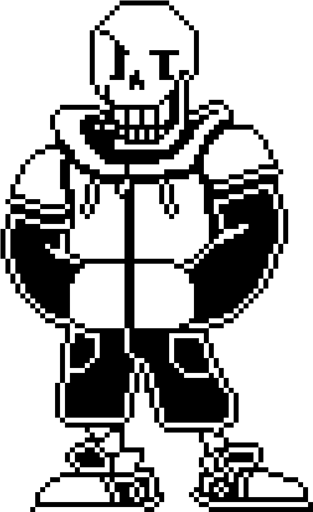 Underswap Papyrus Sprite V2 - Underswap Ts Papyrus Png (690x1050), Png Download