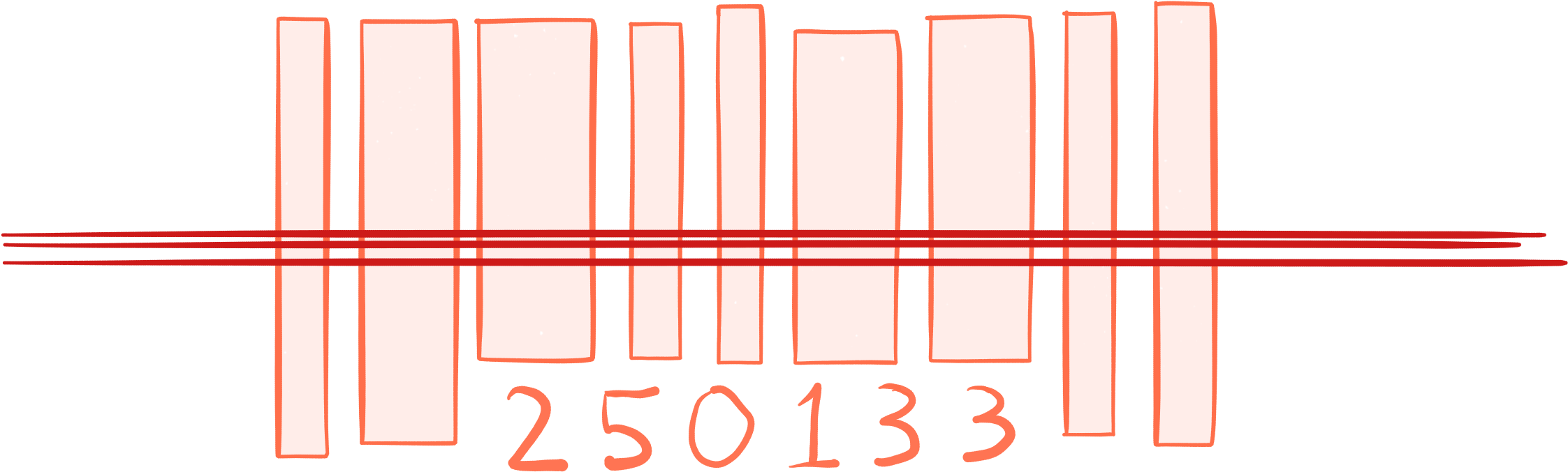 Barcode Being Scanned By Price Scanner - Art (2288x860), Png Download