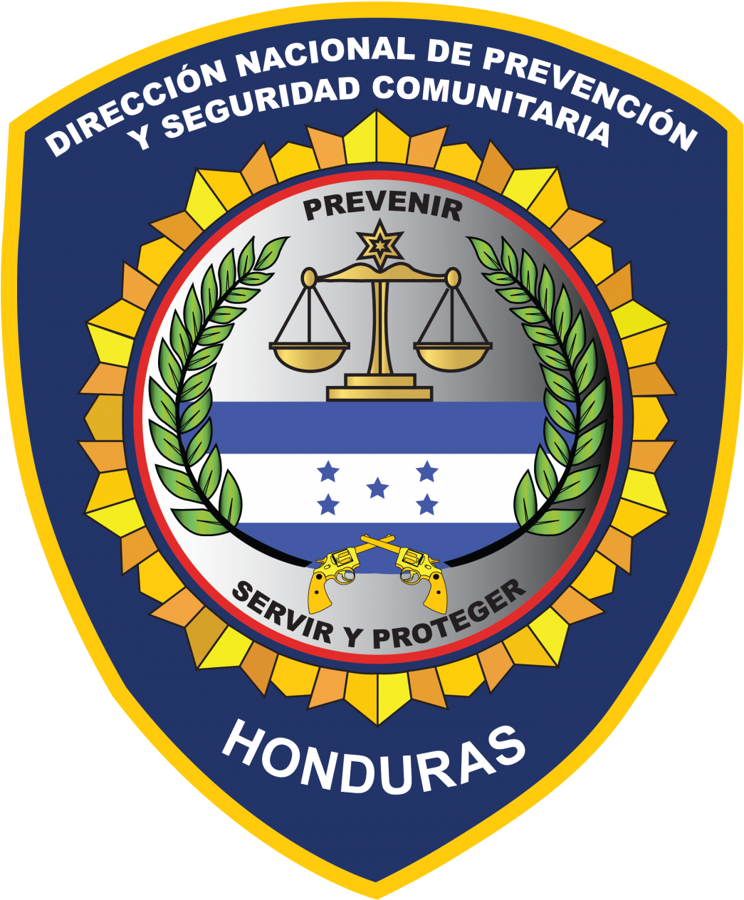 Dirección Nacional De Prevención Y Seguridad Comunitaria - Secretaria De Seguridad Honduras (1800x1391), Png Download