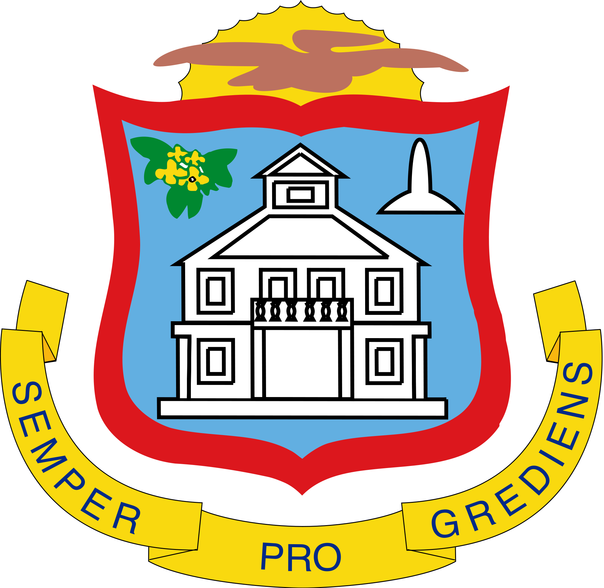 Coat Of Arms - St Maarten Coat Of Arms (2000x1946), Png Download