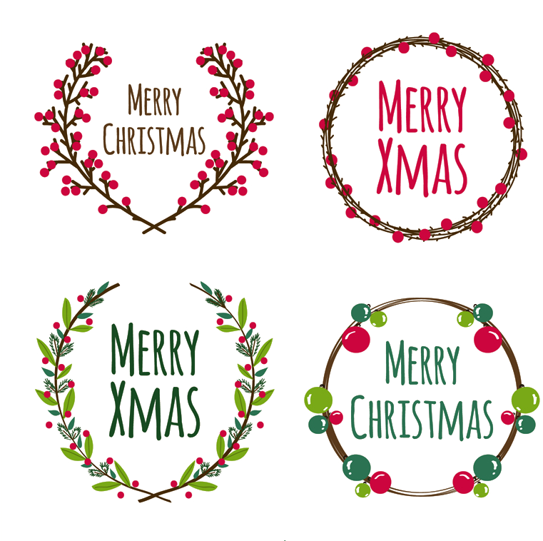 Wreath Euclidean Transprent Png - Sketch Christmas Wreath Vector (800x757), Png Download