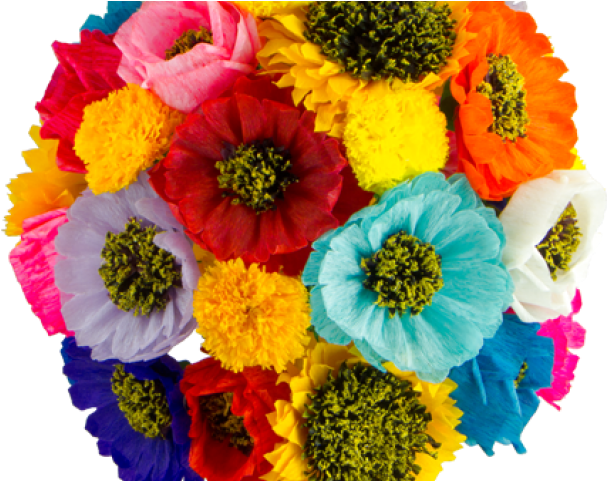 Drawn Flower Mexican - Мексика Цветы (640x480), Png Download
