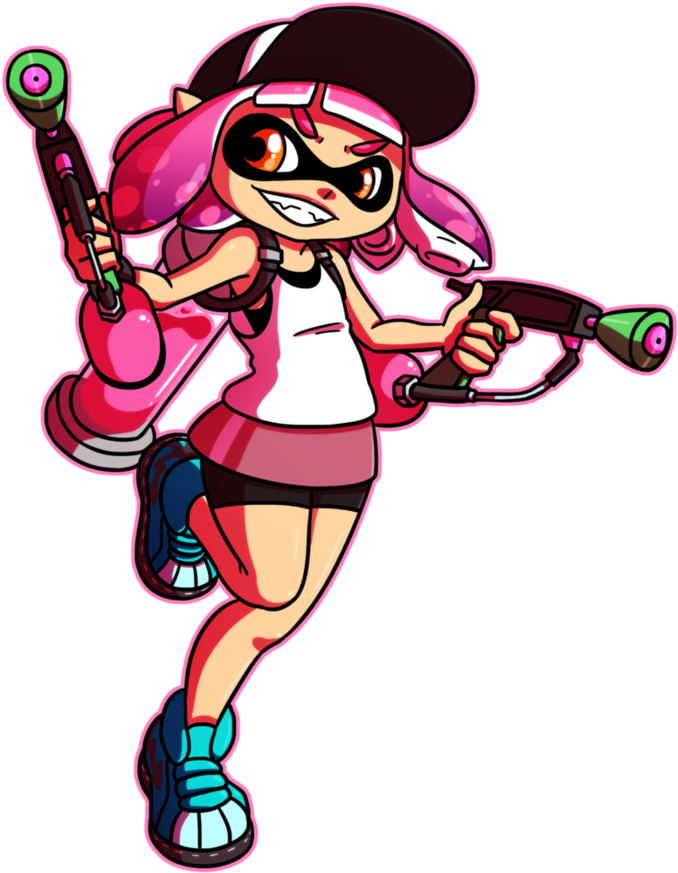 Inkling Girl Png Png Black And White Download - Inkling Girl Png (894x894), Png Download