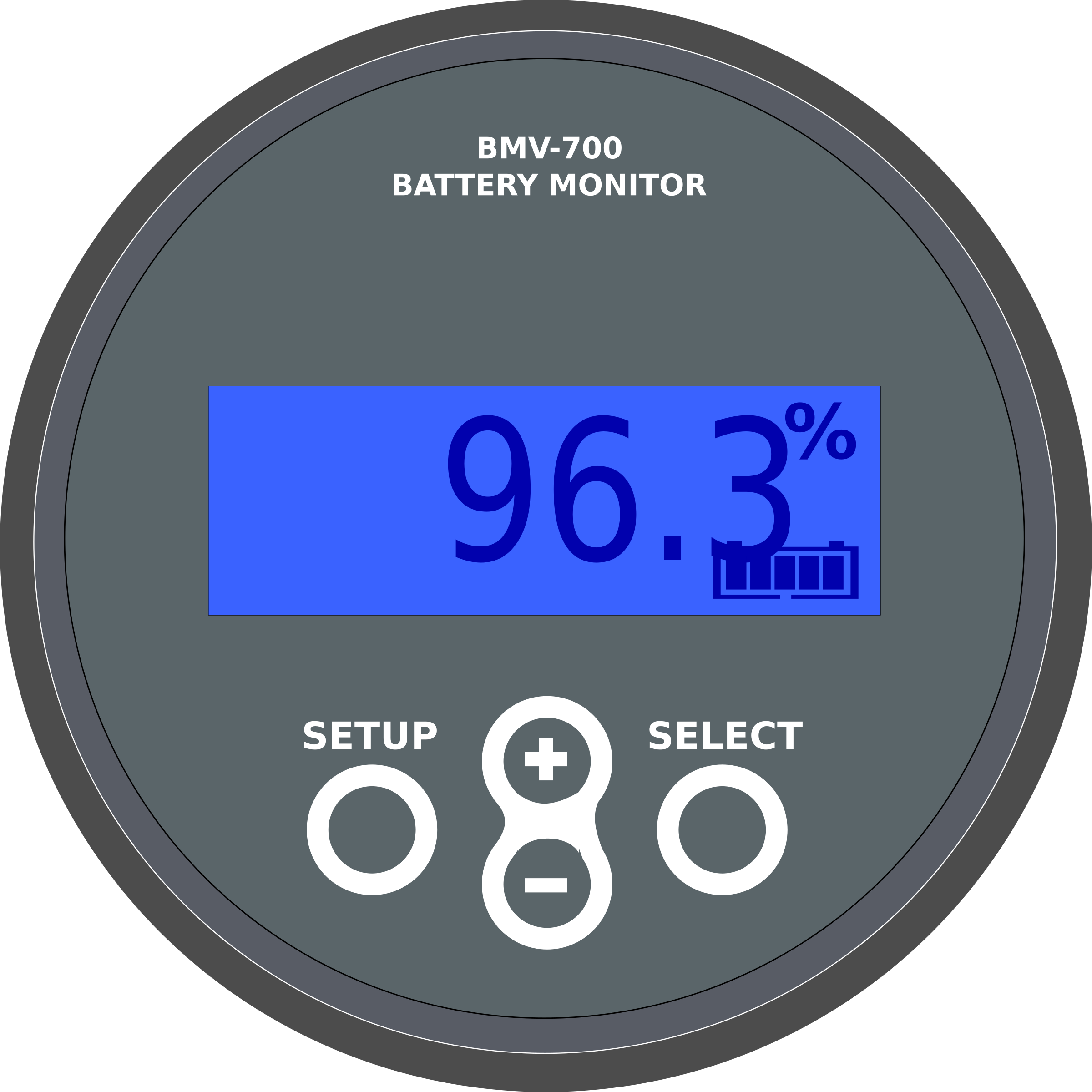 Monitor Clip Battery - Victron Battery Monitor Bmv-712 Smart (2400x2400), Png Download