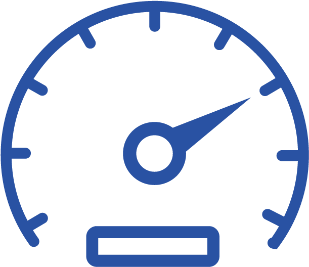Speed Up To 15 Miles/hr - Odometer Icon (752x725), Png Download