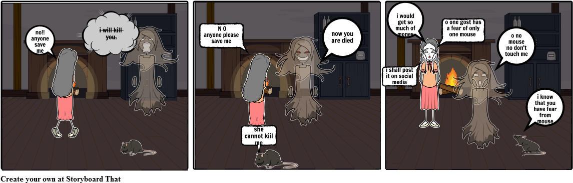 Ghost Have A Fear - Cartoon (1164x385), Png Download