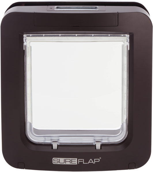 Sureflap Microchip Pet Door Brown - Sureflap - Microchip Pet Door - Brown (575x640), Png Download