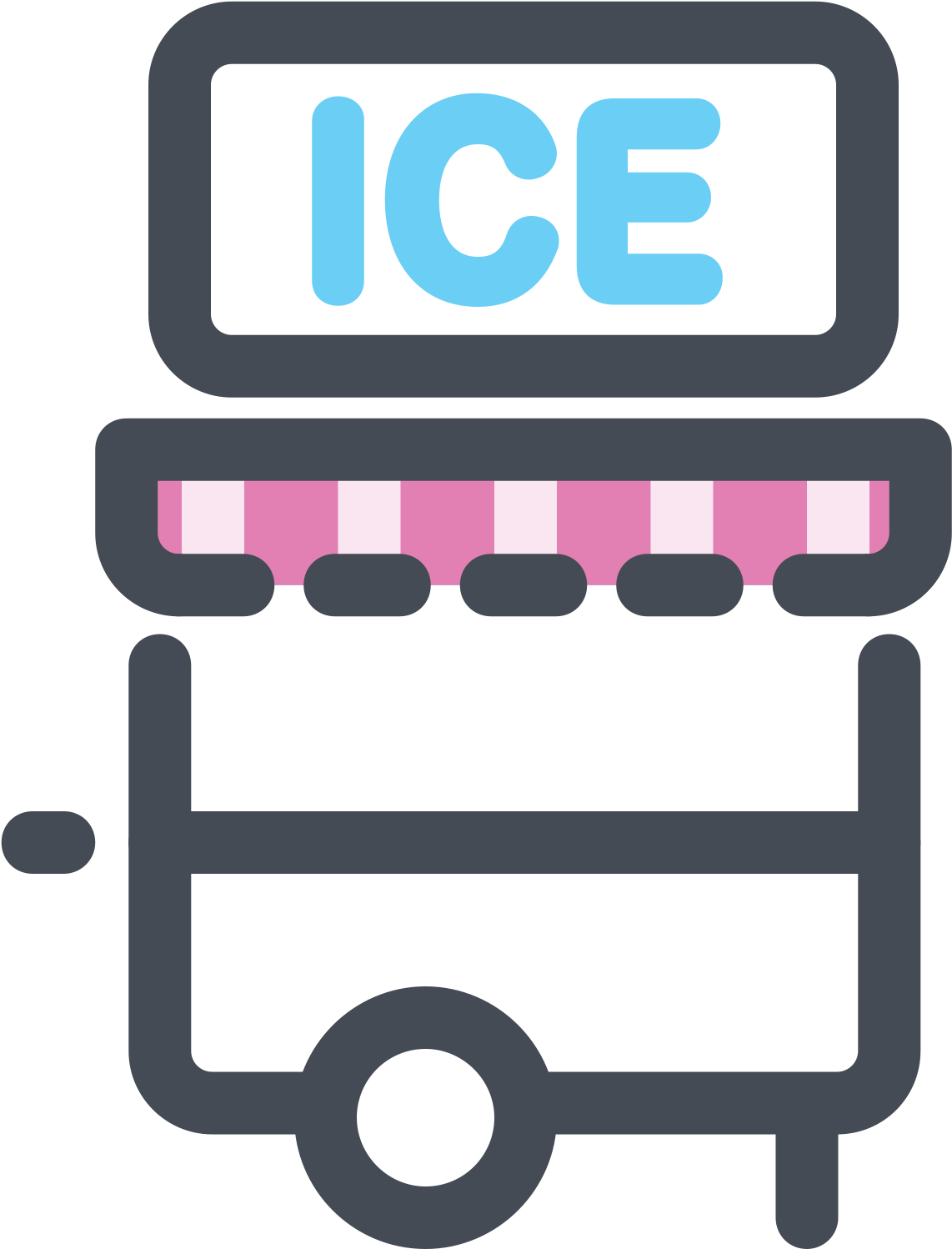 Ice Cream Trailer Icon - Ice Cream (1600x1600), Png Download