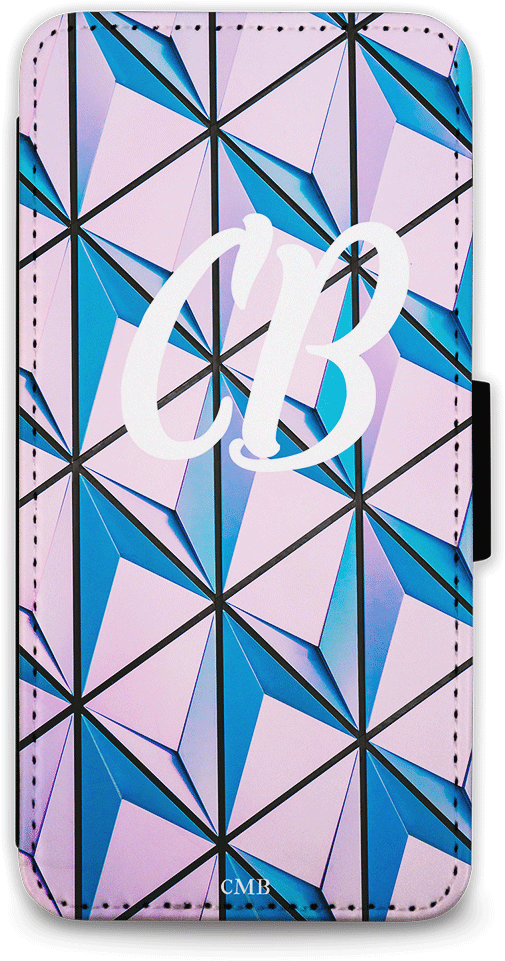 Cmb Abstract Pattern - Rosa Und Blaues Geometrisches Muster Papierserviette (1000x1000), Png Download