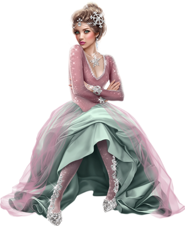 Tubes Femmes Shamrock Png Tubes Femmes Shamrock - Tubes Png Femme Dessin (600x735), Png Download