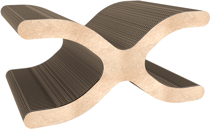 Kitticraft Cat Scratch Furniture - Corrugated Cat Scratching Furniture (930x930), Png Download