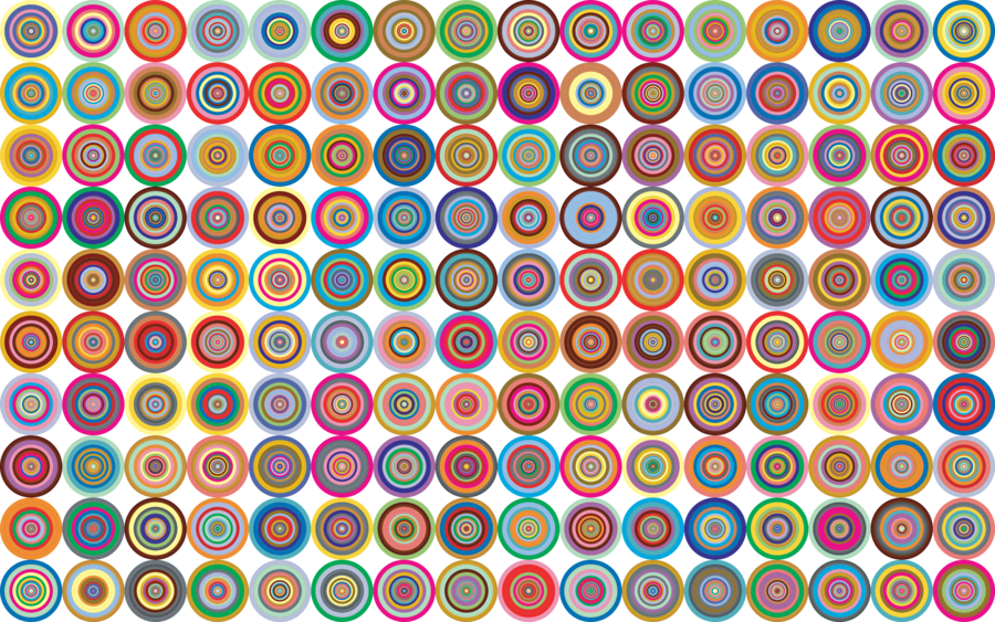 Circles Notebook Clipart Clip Art - Relax With Patterns: Easy Adult Coloring Book: Volume (900x563), Png Download