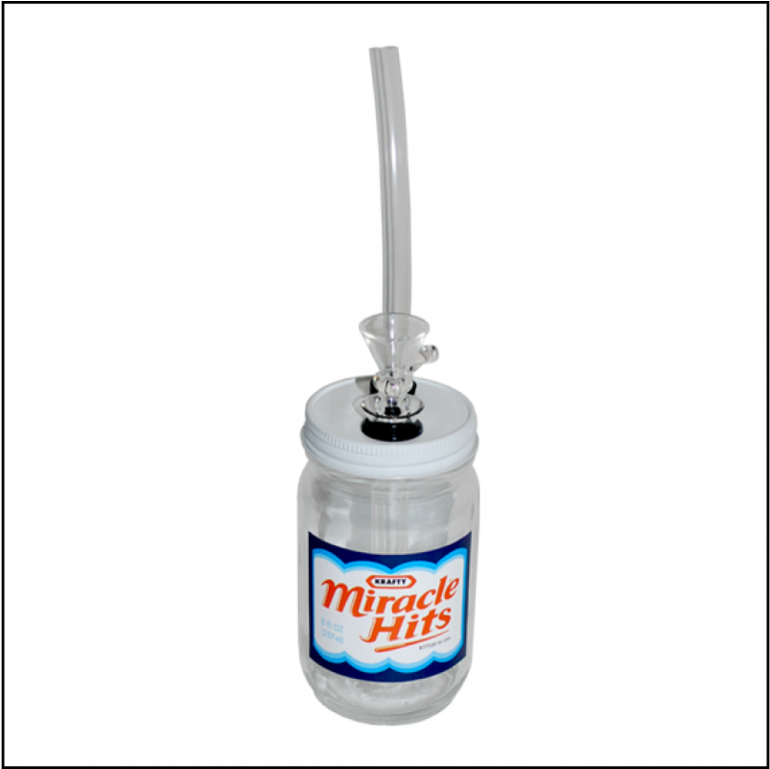 Noname Glass Bong Novelty Miracle Hits Mayo Bottle - Miracle Hits Bong (1023x768), Png Download