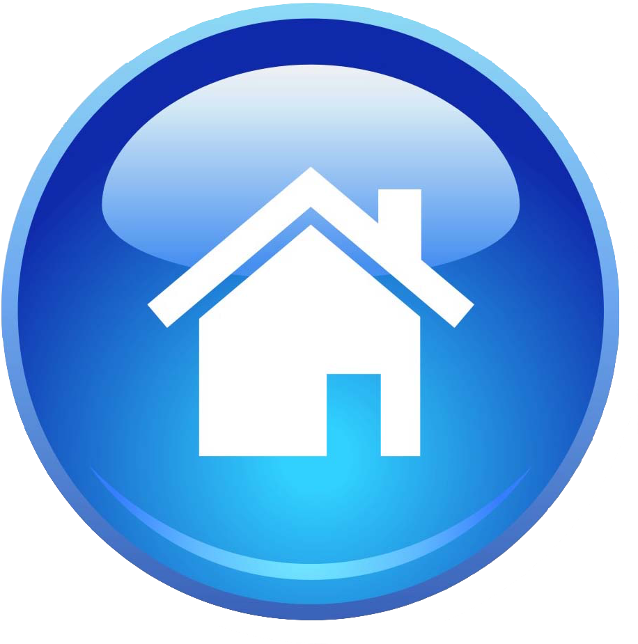 Arizona - Blue Home Icon Png (945x1004), Png Download