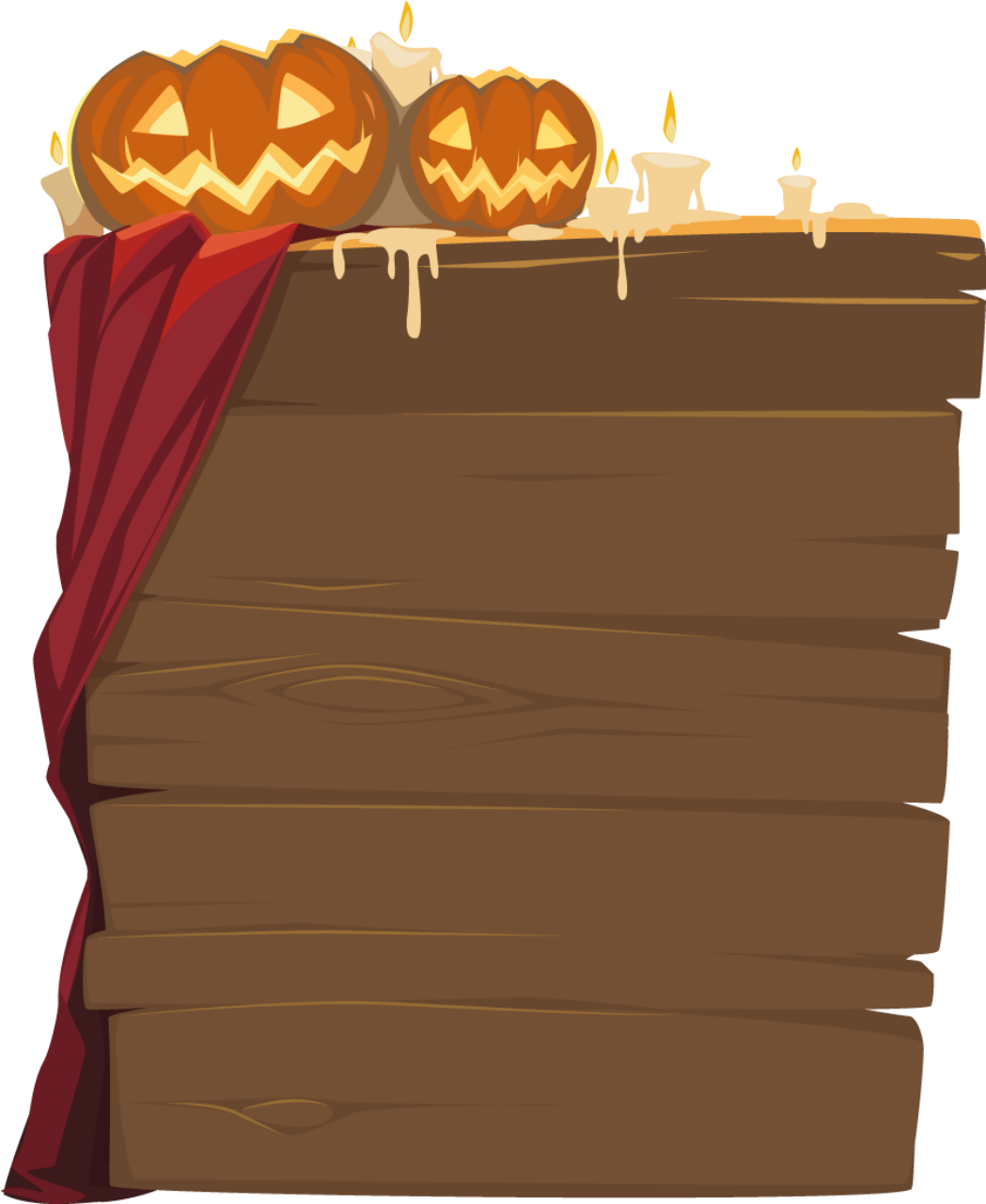 Halloween Wooden Sign Png (1093x1311), Png Download
