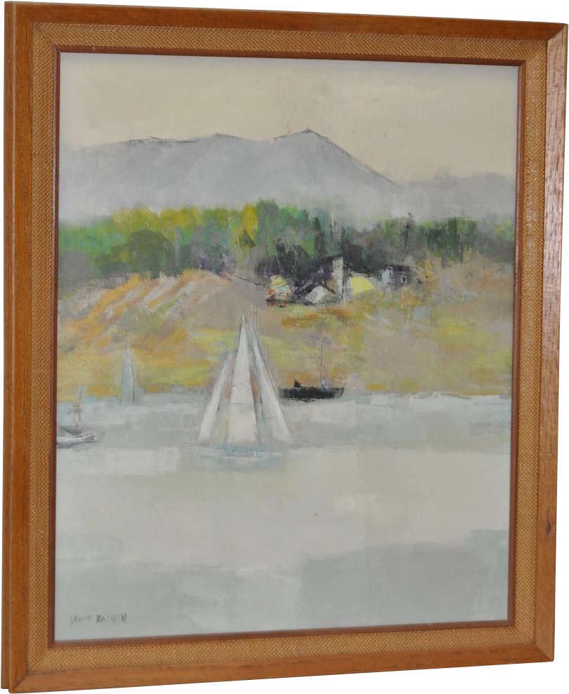 Jean Kalisch Original Coast Oil Painting C - Oil Painting (986x986), Png Download