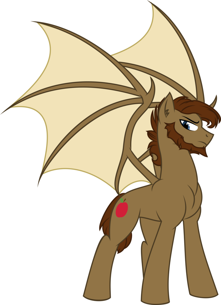 Up1ter, Bat Pony, Bat Pony Oc, Beard, Facial Hair, - My Little Pony Male Hair Png (741x1024), Png Download