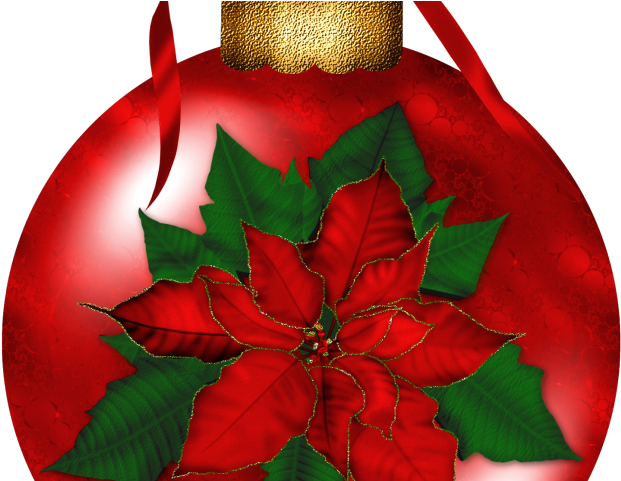Poinsettia Clipart Christmas Candle Light - Flor Vermelha De Natal (640x480), Png Download