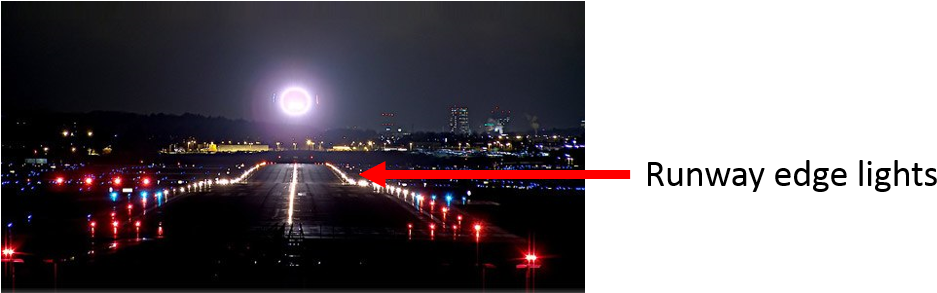 Line Of White Lights - Street Light (1115x292), Png Download