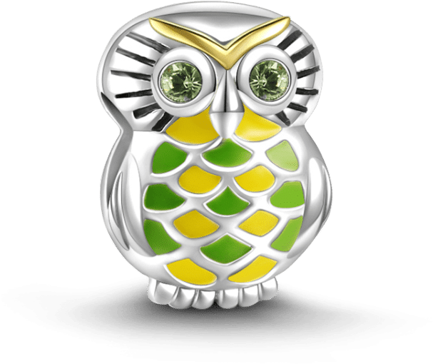 Animals Charms Soufeel Jungle Owl 14k Gold Plated (750x750), Png Download