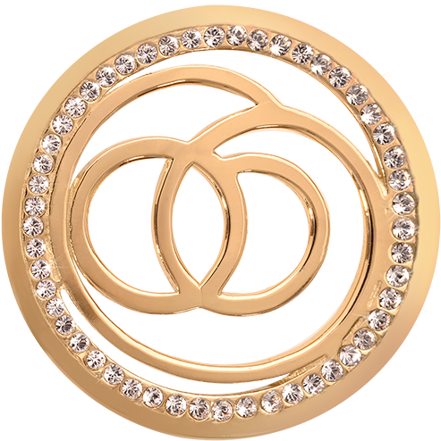 Nikki Lissoni Sophisticated Medium Gold Plated Coin - Nikki Lissoni Sophisticated Silver Plated Medium Coin (600x600), Png Download
