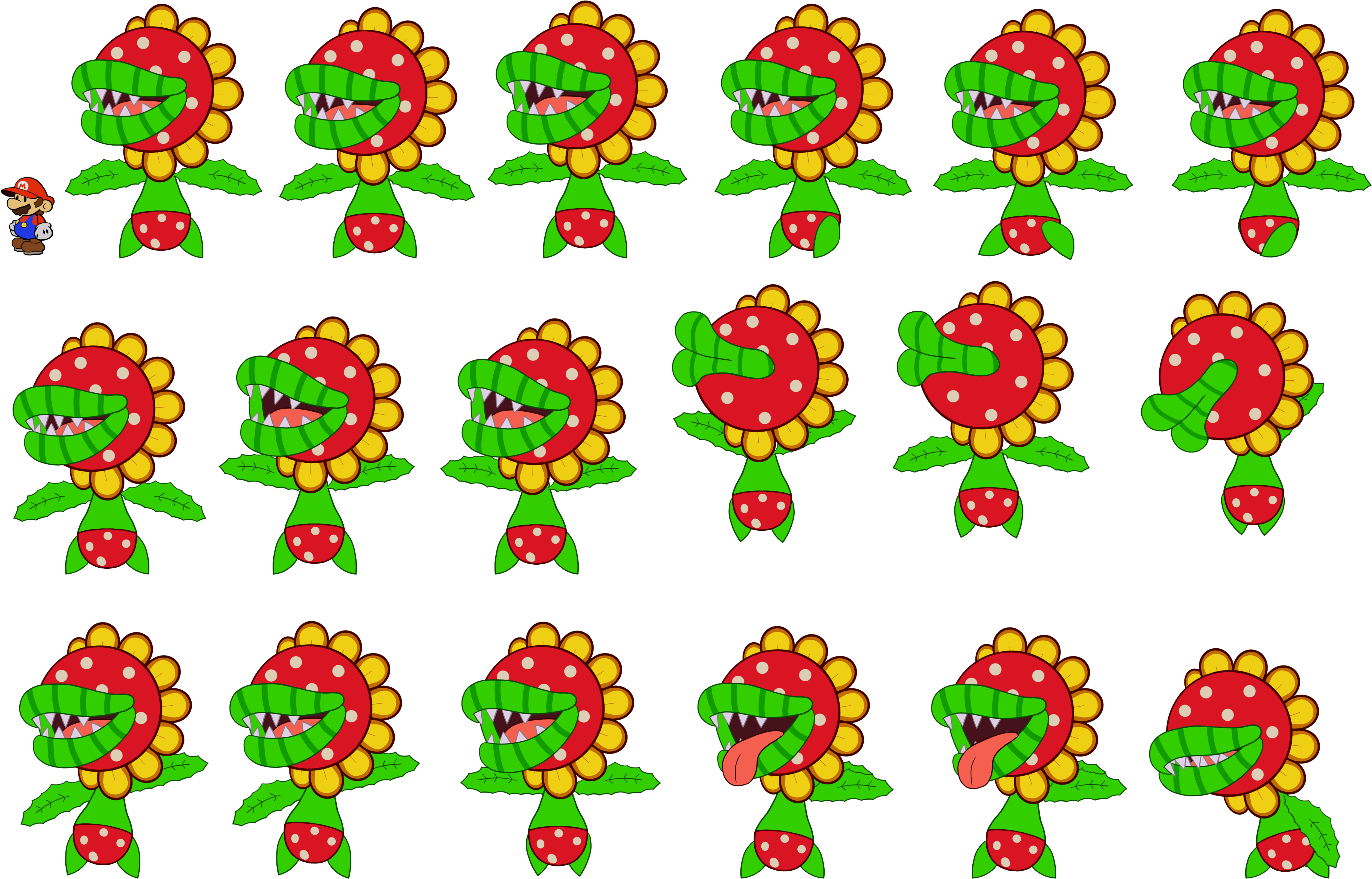 Click For Full Sized Image Petey Piranha 1 - Paper Mario (5097x3314), Png Download