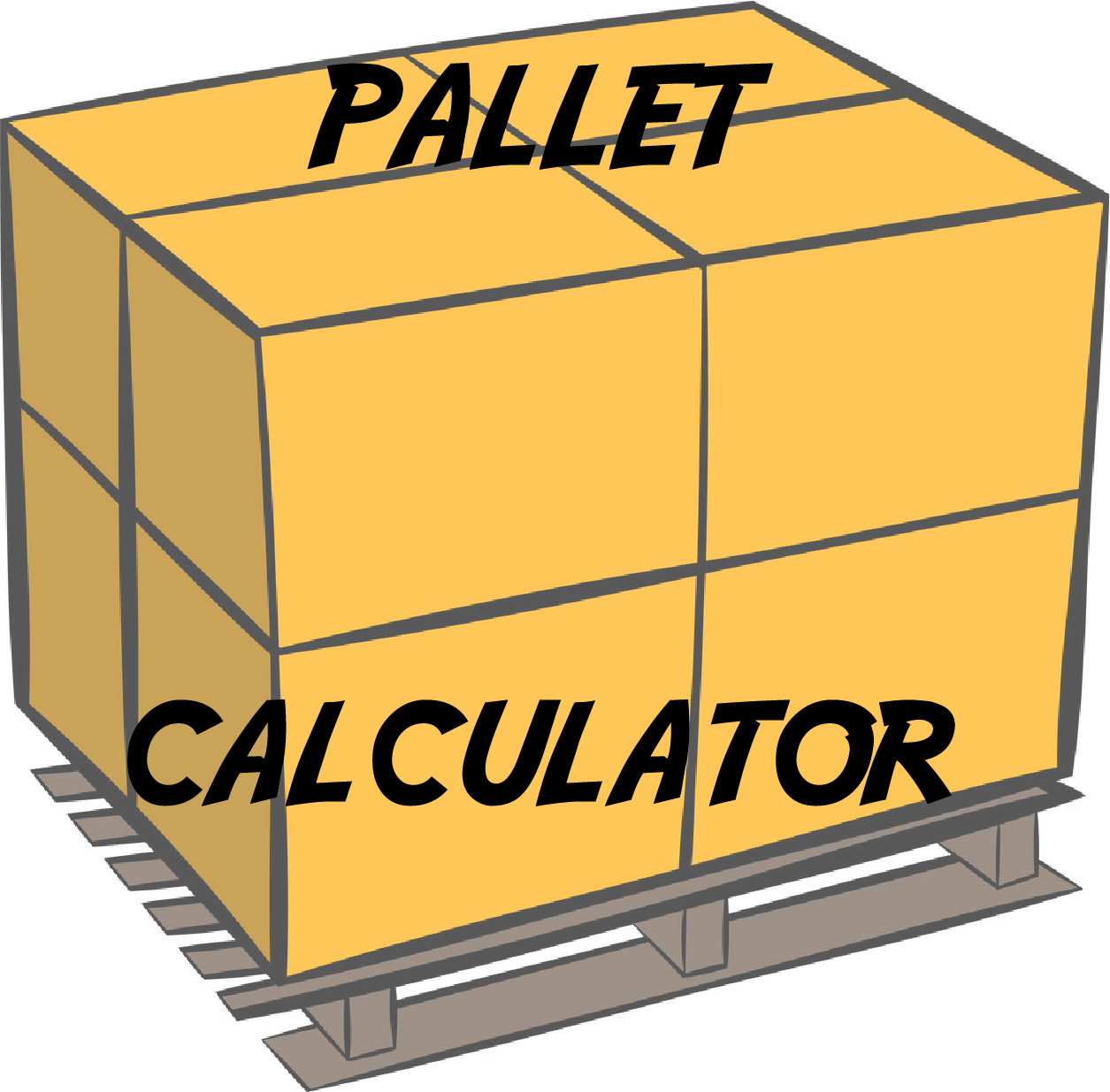 Cartoon Pallets (1255x1235), Png Download