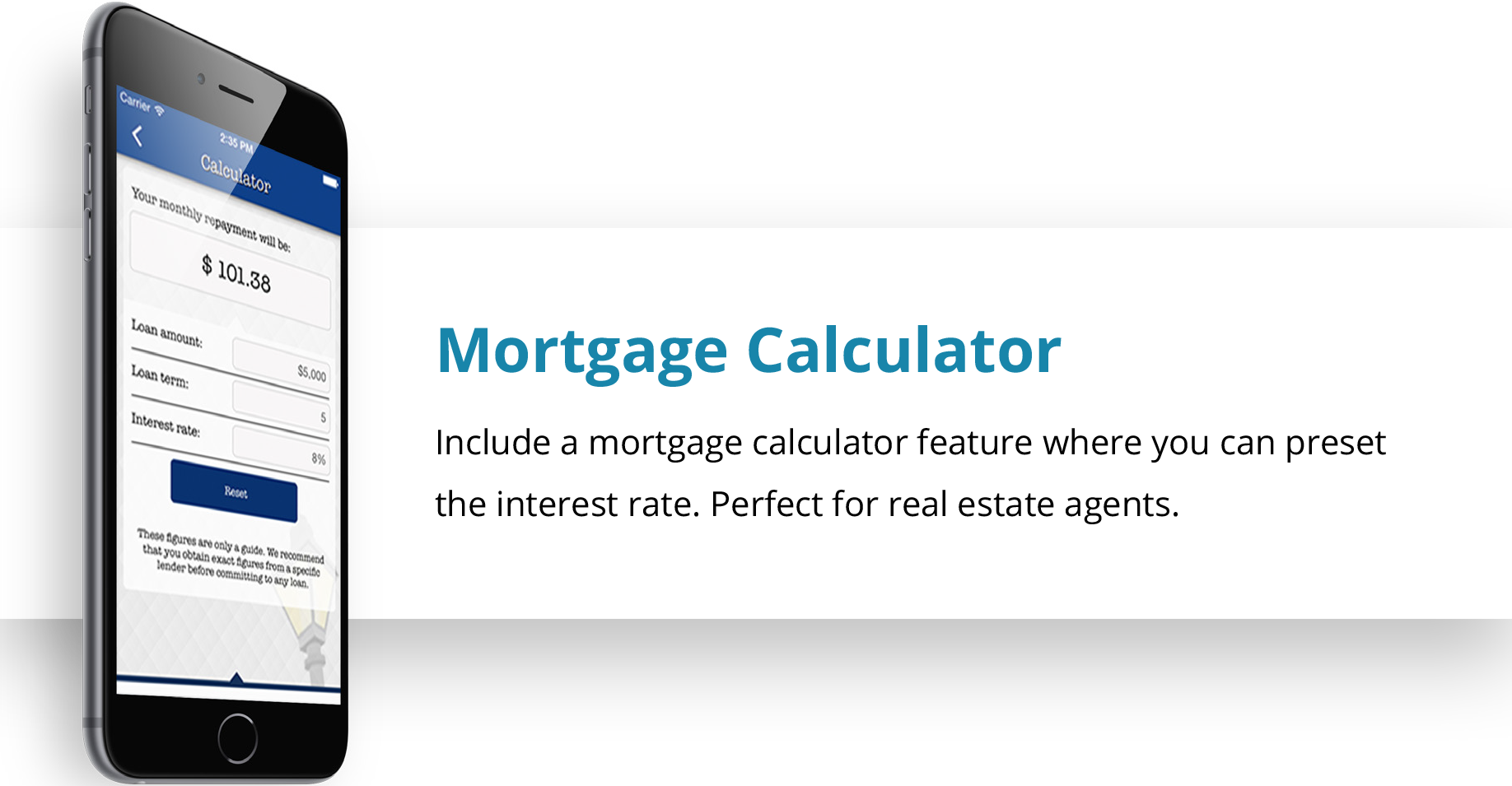 App Functionality Mortgage Calculator - Iphone (1836x955), Png Download