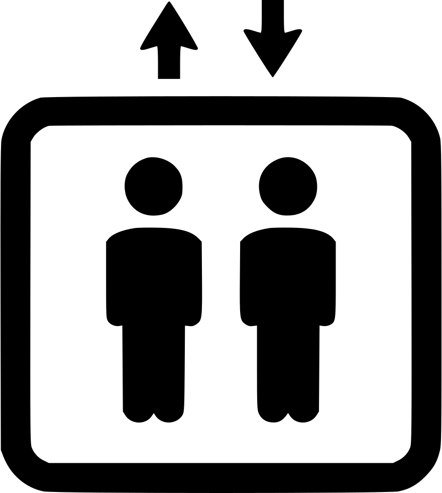 Svg Png Icon Free - Elevator Icon Png (880x980), Png Download