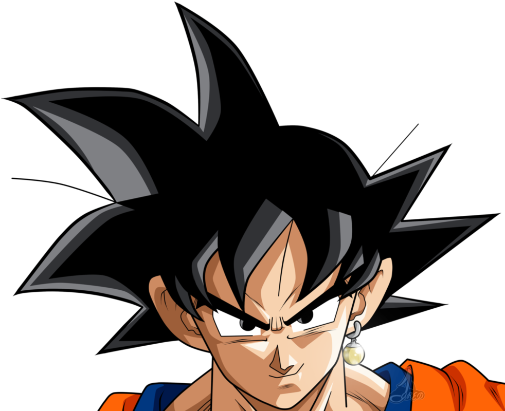 Goku Face Png - Cara De Goku Enojado (994x803), Png Download