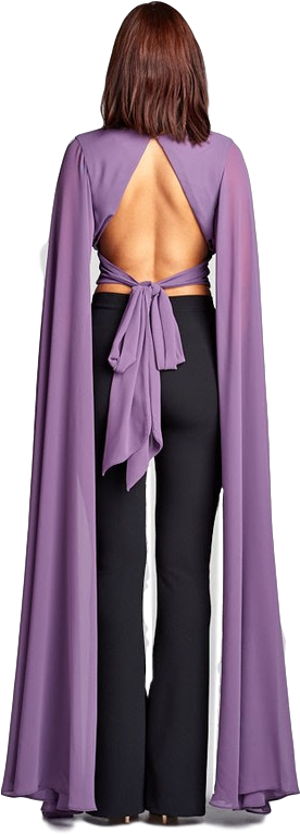 Purple Rain Cape Blouse - Purple Rain (533x800), Png Download