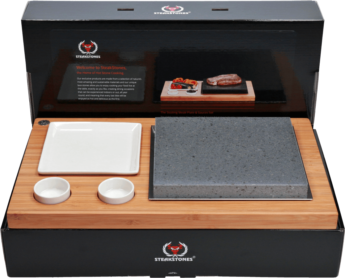 Steakstones La Página De Inicio De La Cocción De Piedra - Steakstones Steak & Sides Set (1272x1024), Png Download