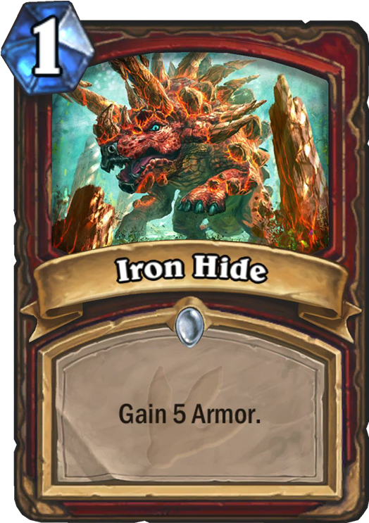 Iron Hide Card - Ironhide Hearthstone (567x811), Png Download
