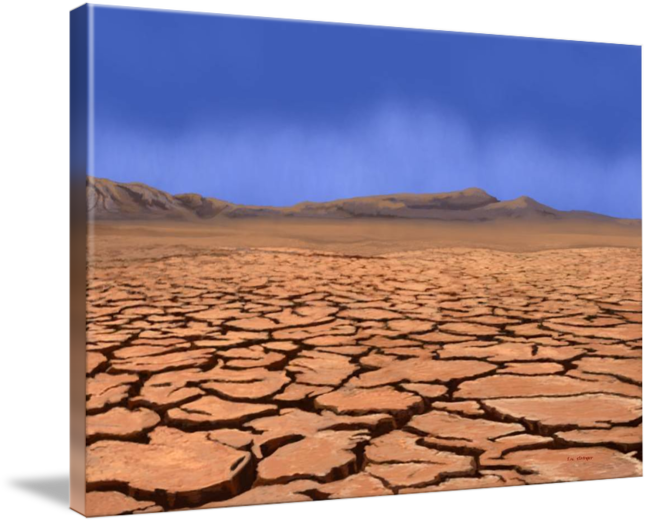 By Tim Stringer - Cracked Earth (650x523), Png Download