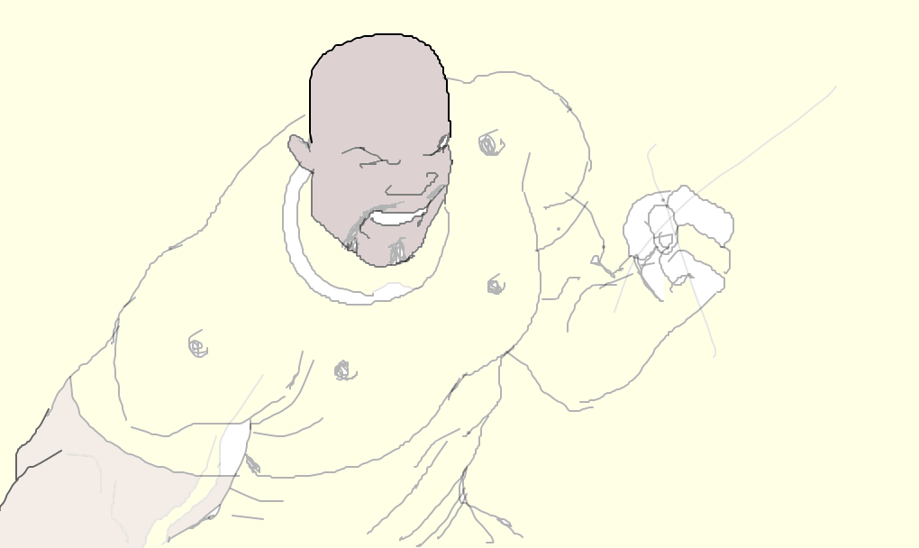 Luke Cage - Sketch (1020x608), Png Download
