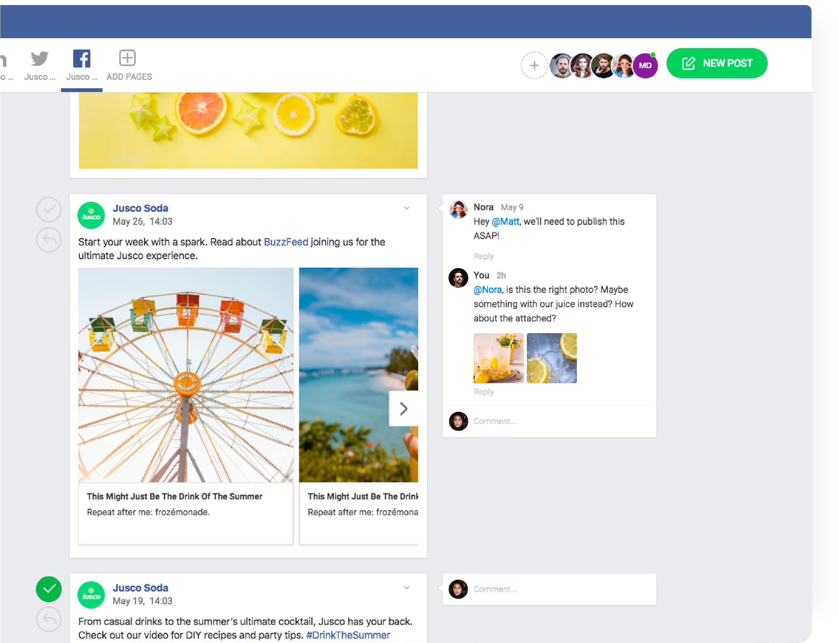 Buffer Alternative Social Media Collaboration Platform - Planable (3620x2318), Png Download