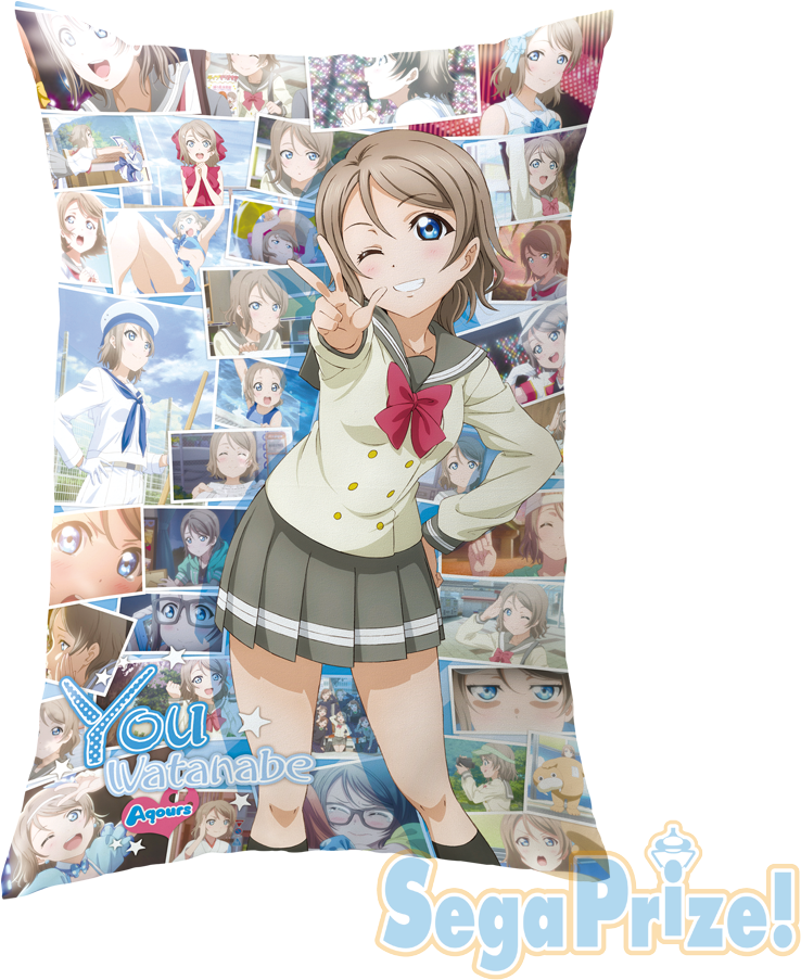 Cushion Love Live Sunshine - Love Live! Sunshine!! Bandana Tote Bag Watanabe You (1000x1000), Png Download
